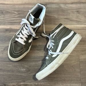 Olive Green High Top Vans!